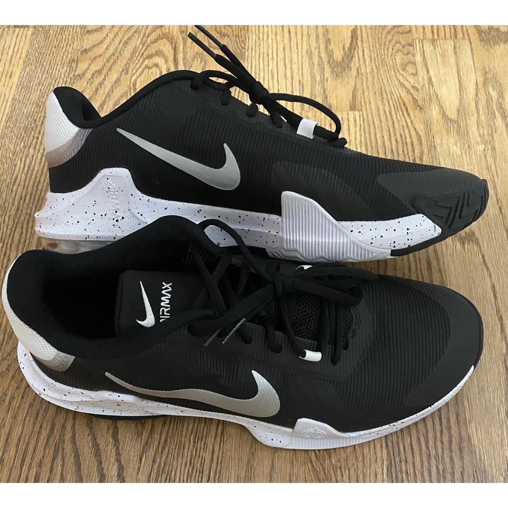 Mens Nike AIR MAX IMPACT 4 DM1124-001 Black White Casual Workout Training‎ Sz 11